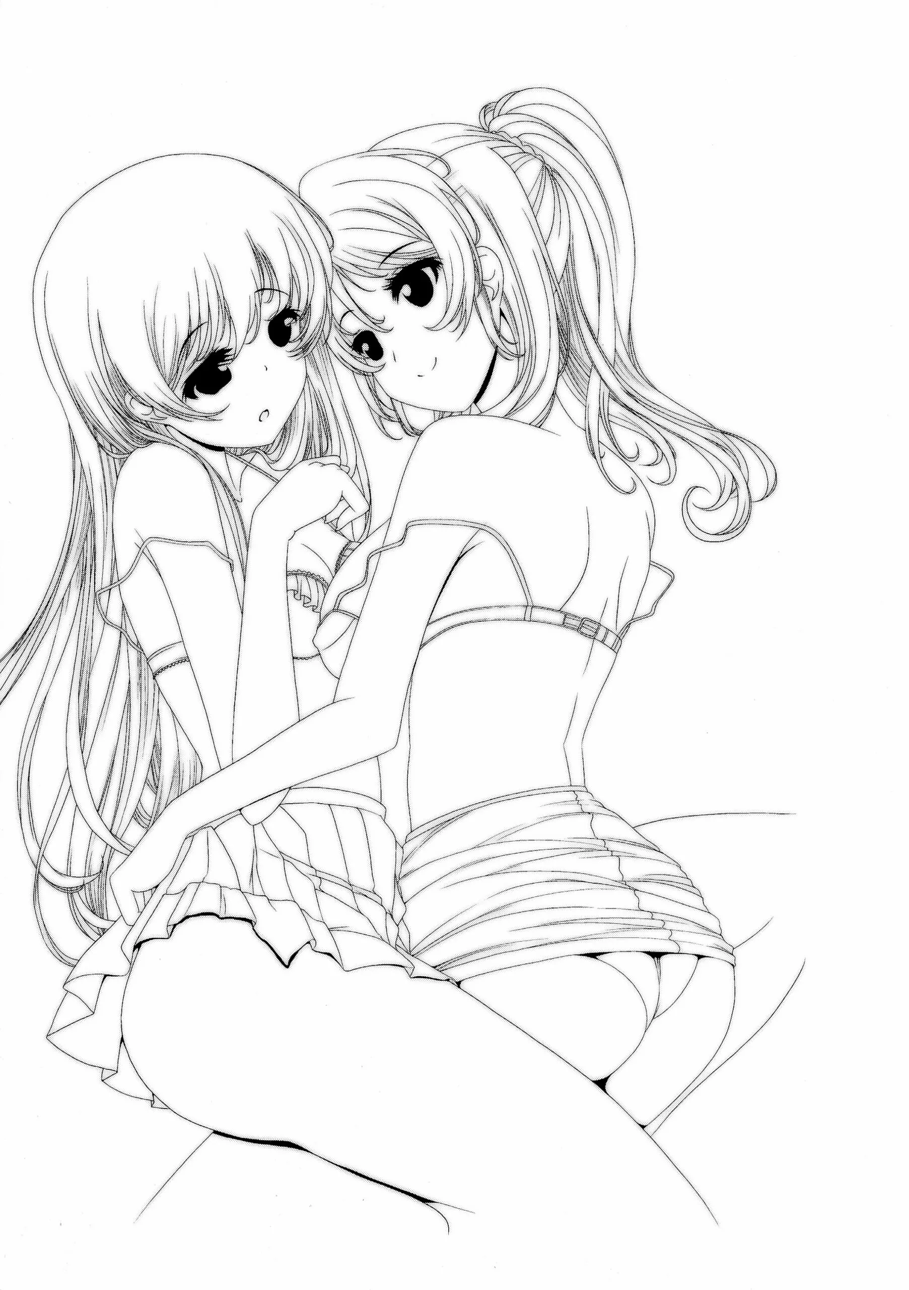 frapowa : frapowa | Kinpatsu JD wa Futanari JK ga Osuki - Photo 3