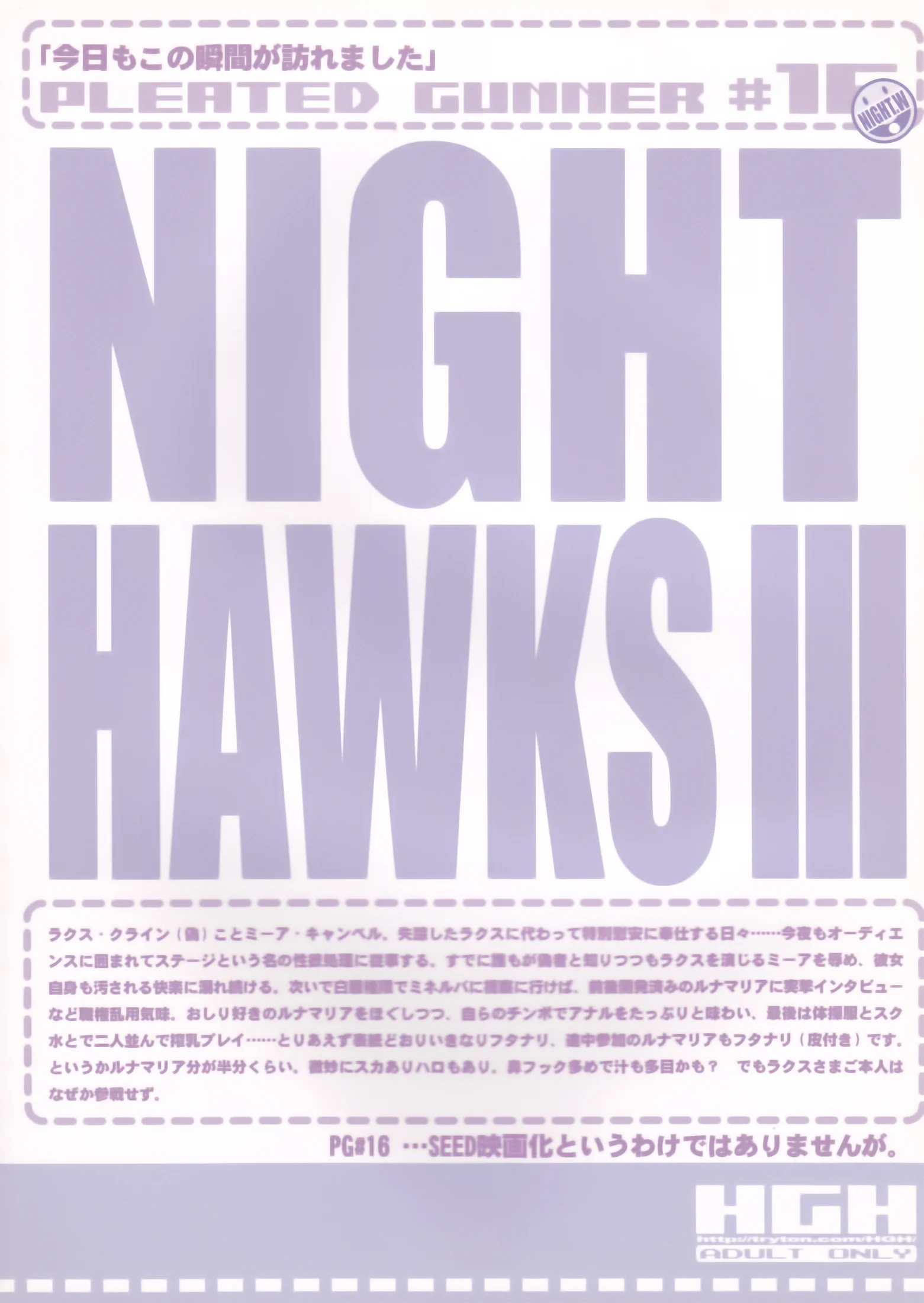 HGH : HG Chagawa | pg♯16/Night Hawks3 (Gundam SEED DESTINY)