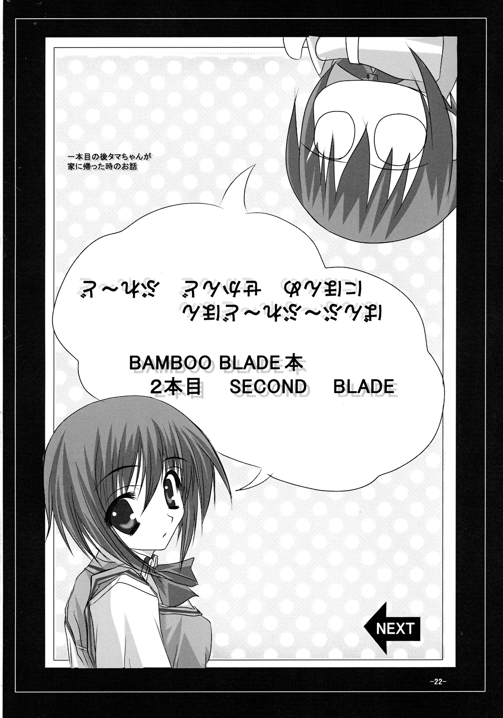 Katamichi Kippu : Stereotype | BLADE OF SECOND (BAMBOO BLADE)