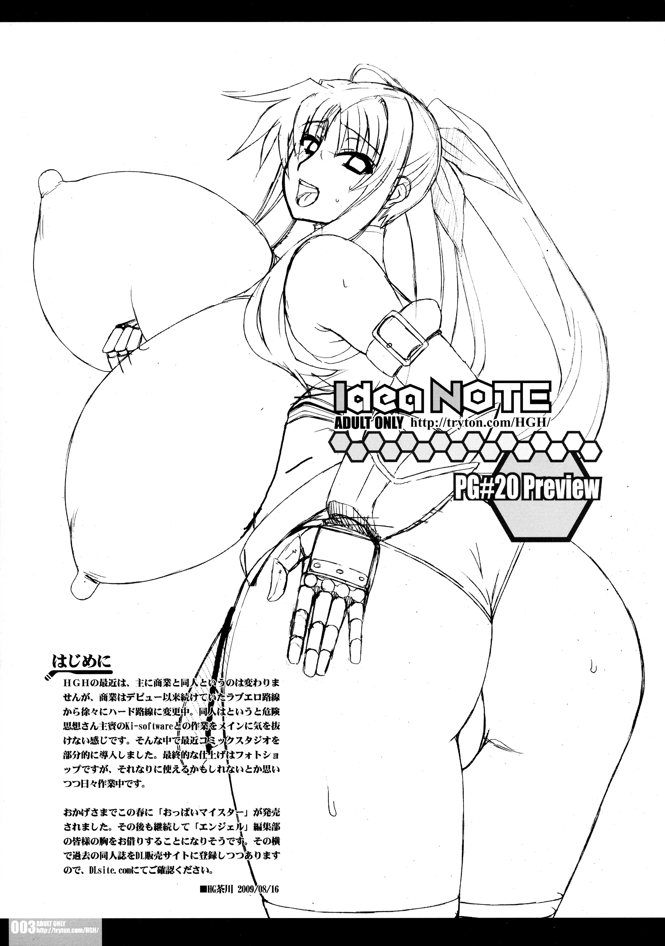 HGH : HG Chagawa | Idea NOTE PG#20 Preview (Magical Girl Lyrical Nanoha)